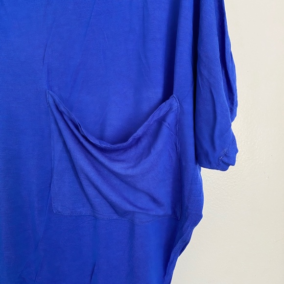 Canadian Designer Greta Constantine Blue Shirt-Dress With Pocket Size S - Picture 2 of 5